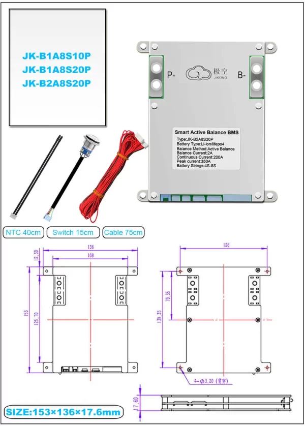 BMS-100A-4S-8S-1A-B1A8S10P