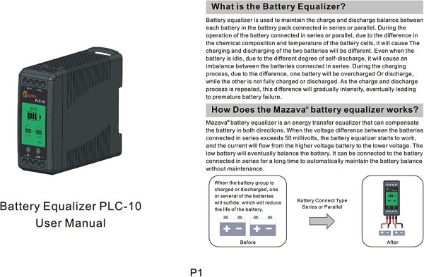 Балансир для аккумуляторов Mazava PLC-10 5