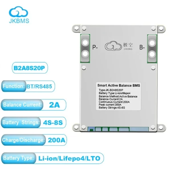 Smart BMS-200A-4S-8S-2A-JK-B2A8S20P