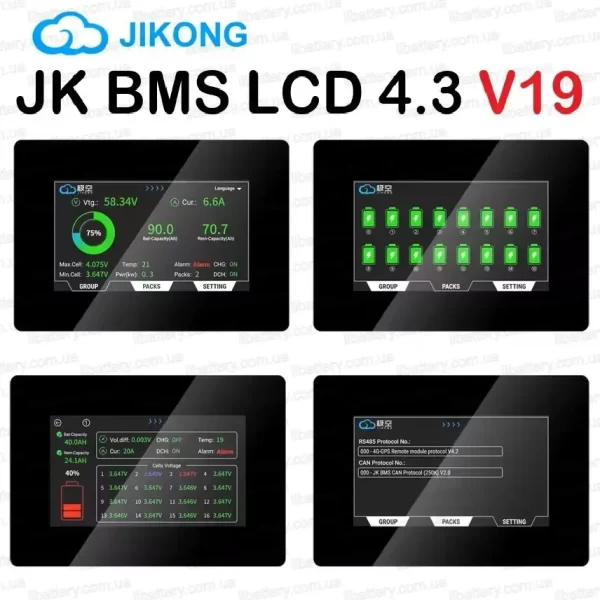 JK BMS LCD 4.3 V19 informaciya